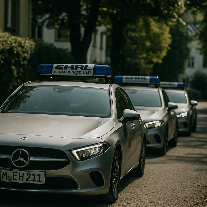 Interventionsfahrzeug des Bewachungsdienstes EHRL Interventionsfahrzeug des Bewachungsdienstes EHRL